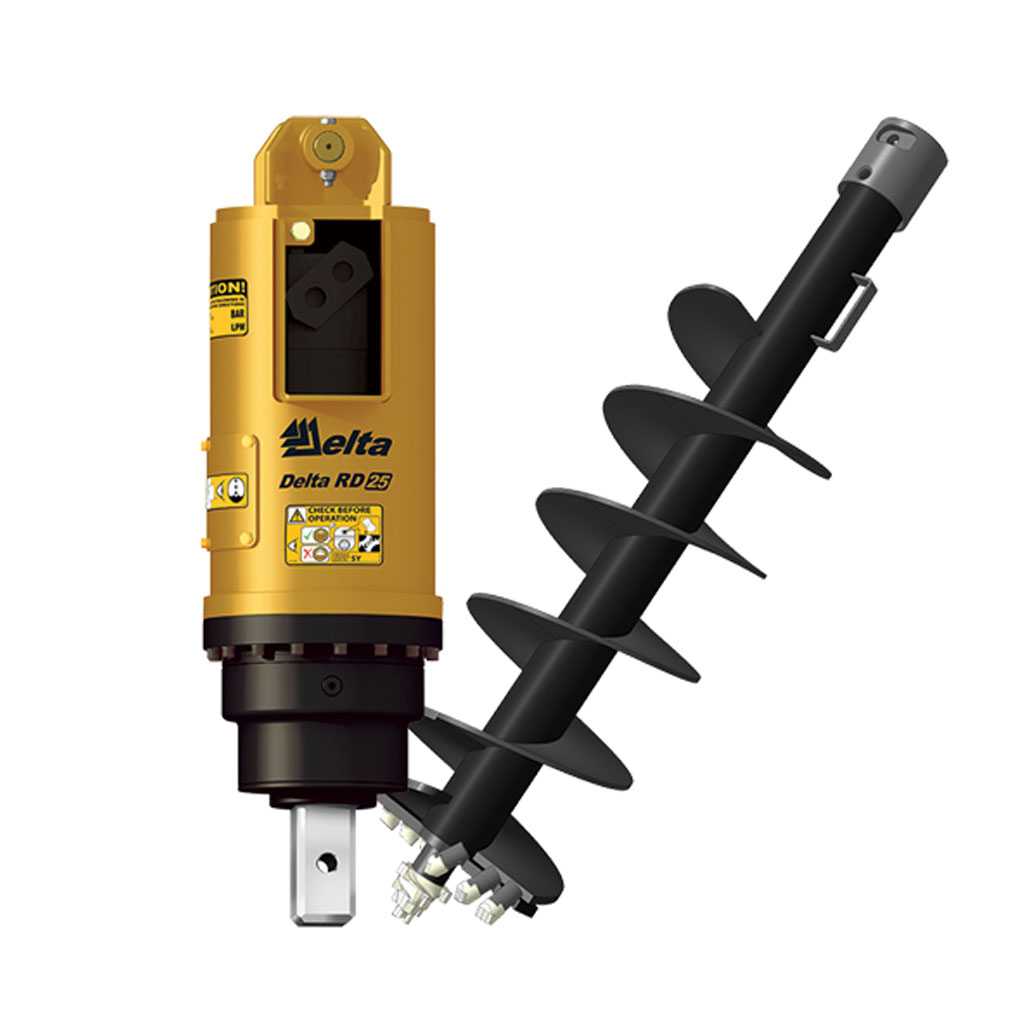 Гидровращатель Delta rd25 с буровым шнеком