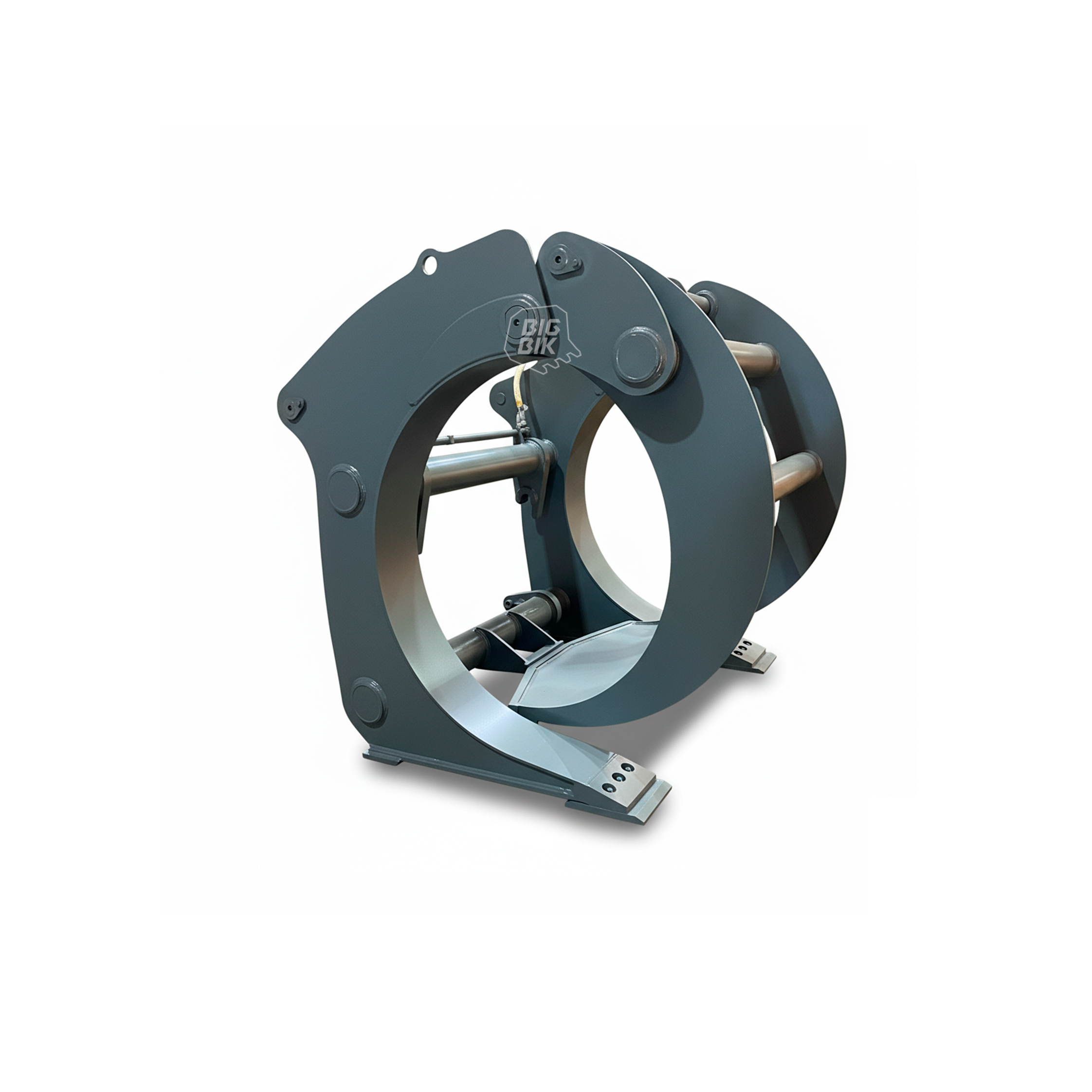 Бревнозахват для фронтального погрузчика челюсть закрыта