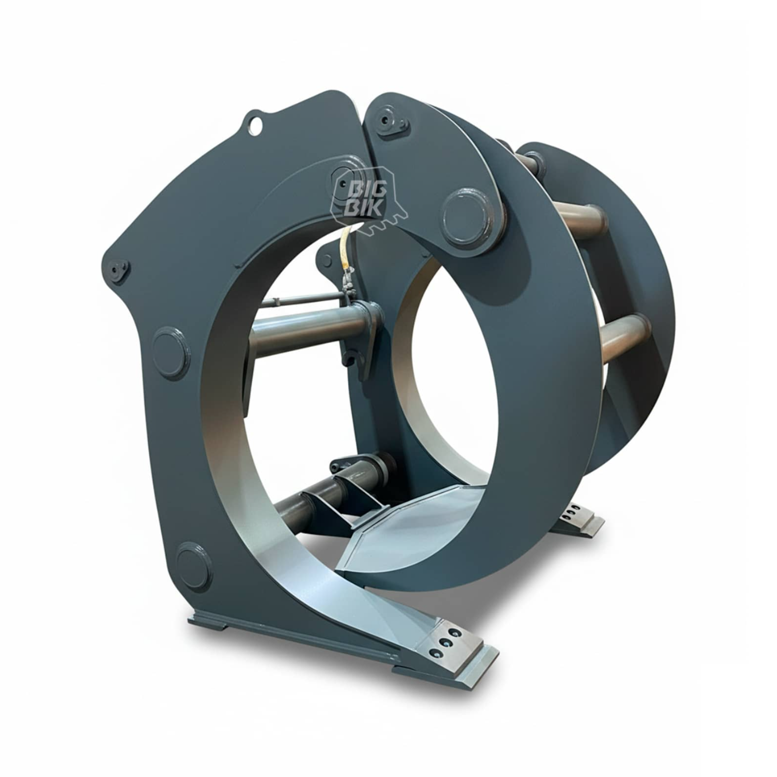 Бревнозахват для фронтального погрузчика челюсть закрыта