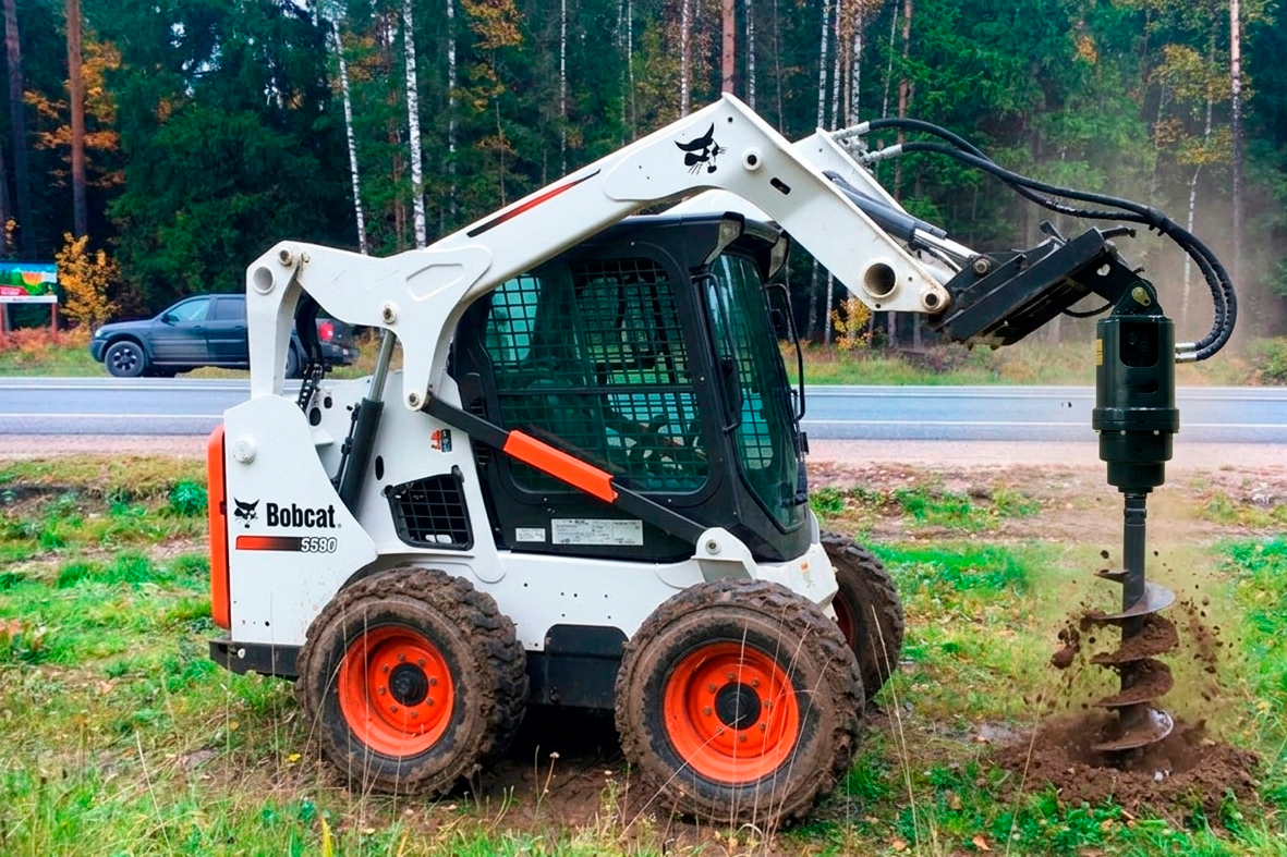 Гидровращатель RAY на погрузчике