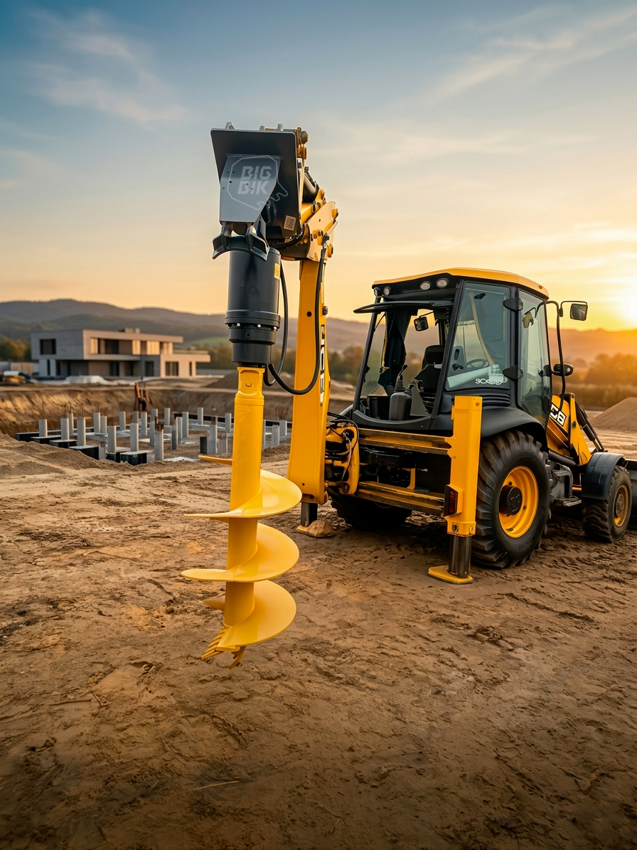 Гидровращатель RAY REA7000 и экскаватор-погрузчик JCB 3CX