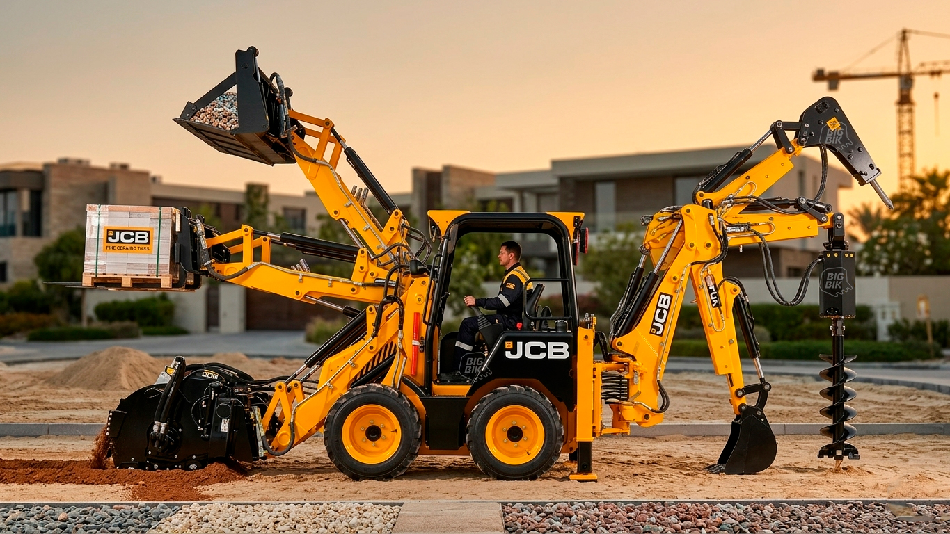 Экскаватор-погрузчик JCB и навесное оборудование