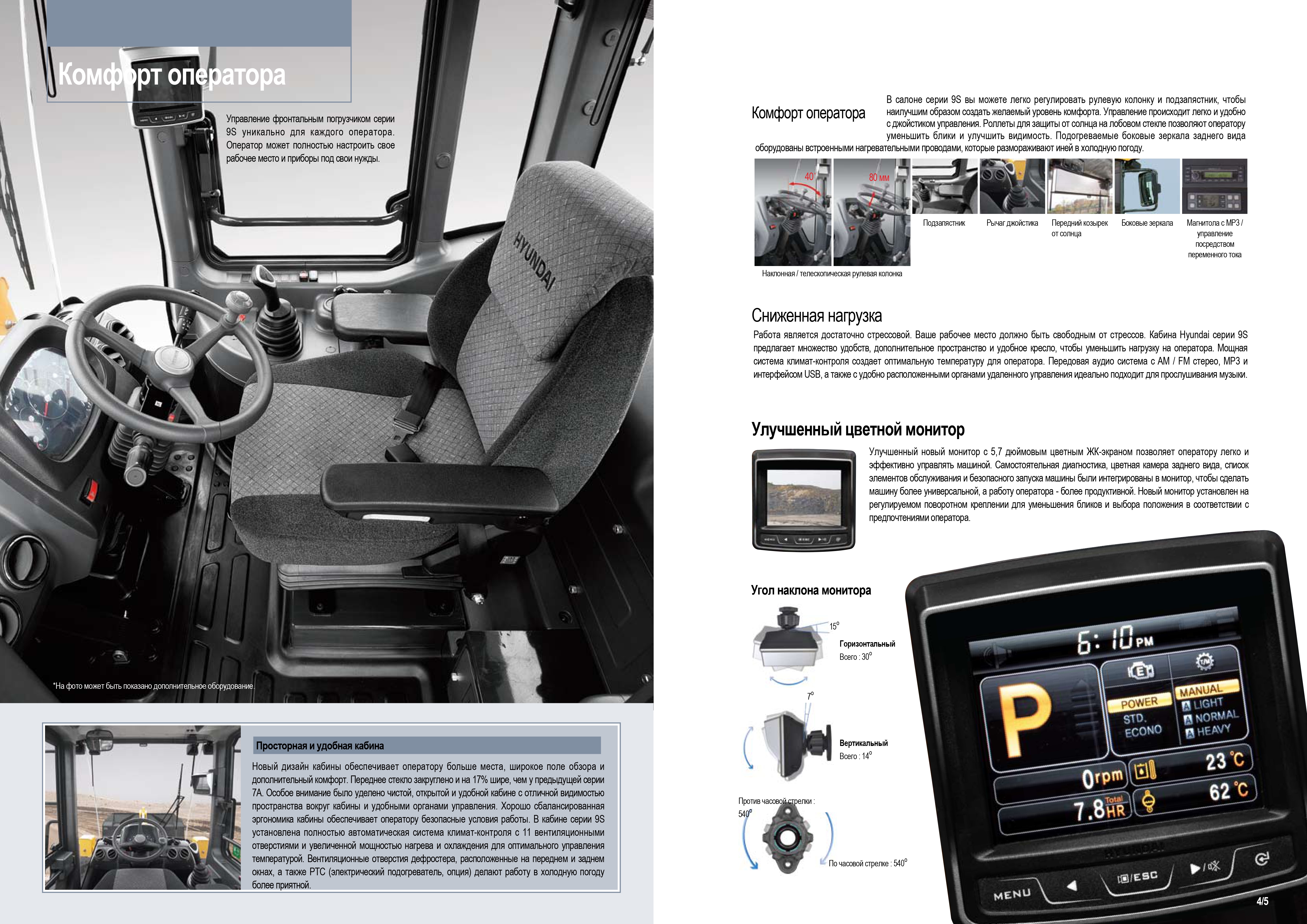 Кабина, управление погрузчиком HYUNDAI HL730-9S