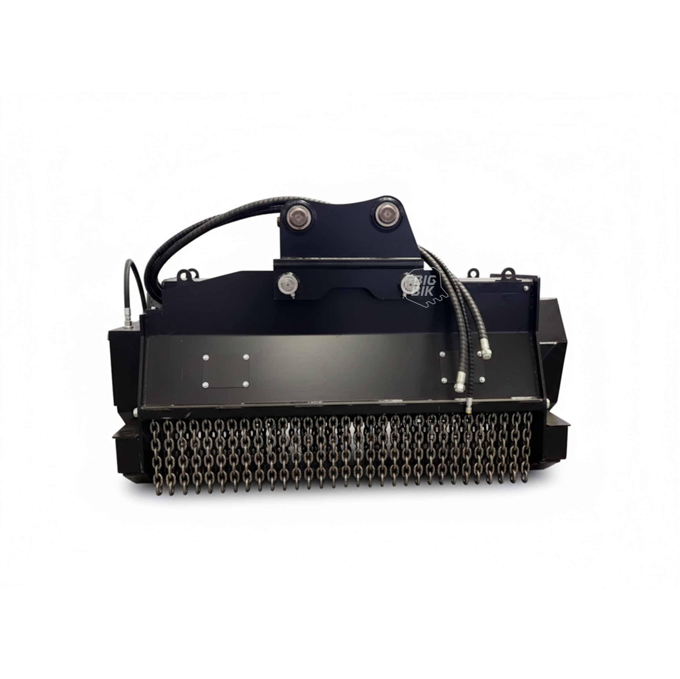 Мульчер RAY RM72для экскаватора вид с обратной стороны